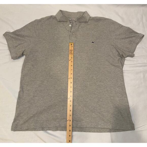 Vineyard Vines Men’s Classic Grey Polo XXL – Embroidered Whale Logo - Picture 3 of 4